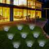 4/8 LEDs Solar Powered Buried Light Outdoor Pathway Garden Decking - Image 16