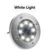4/8 LEDs Solar Powered Buried Light Outdoor Pathway Garden Decking - Image 5