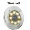 4/8 LEDs Solar Powered Buried Light Outdoor Pathway Garden Decking - Image 4