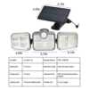 Solar Sensor Light 122 LED 3Head Outdoor Spotlight with 3 Modes - Image 6