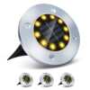 4/8 LEDs Solar Powered Buried Light Outdoor Pathway Garden Decking - Image 15