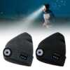 Wireless Bluetooth LED Hat with Music Speakers Light Winter Gift - Image 3
