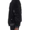 Velour Cinch Sleeve Bomber Jacket - Image 2