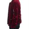 Velour Cinch Sleeve Bomber Jacket - Image 2