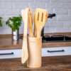 Bamboo Kitchen Utensils Set 8-Pack - Wooden Cooking Utensils - Image 8