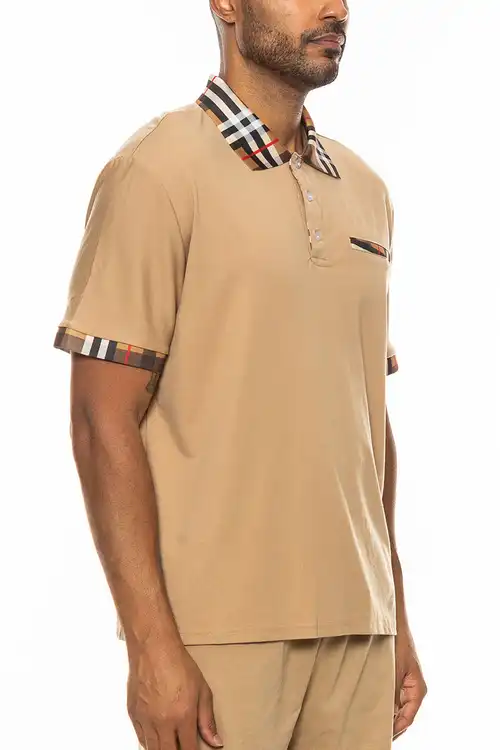 Checkered Detail Polo - Image 3