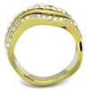 Women Stainless Steel Synthetic Crystal Rings - Image 3