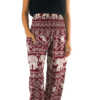 Burgundy ELEPHANT Pants Women Boho Pants Hippie Pants Yoga - Image 3