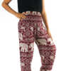 Burgundy ELEPHANT Pants Women Boho Pants Hippie Pants Yoga - Image 5