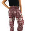 Burgundy ELEPHANT Pants Women Boho Pants Hippie Pants Yoga - Image 6