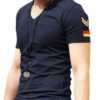 Mens Slim Fit Tee Shirt with Army Badge - Image 2
