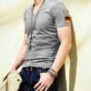Mens Slim Fit Tee Shirt with Army Badge - Image 3
