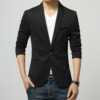 Mens One Button Slim Fit Blazer - Image 2
