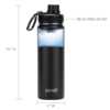 DRINCO® 22oz Stainless Steel Sport Water Bottle - Black - Image 6