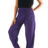 Purple Women Boho Pants Hippie Pants Yoga Pants Harem - Image 2