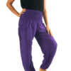 Purple Women Boho Pants Hippie Pants Yoga Pants Harem - Image 3