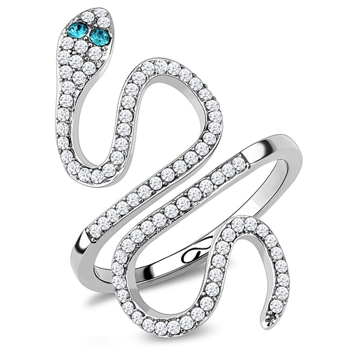 women stainless steel synthetic crystal rings