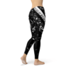 womens piano notes black leggings