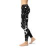 womens piano notes black leggings