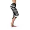 womens black magic cat capri leggings