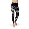 womens piano notes black leggings