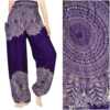 purple floral women boho pants hippie pants yoga pants