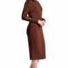 josefa asymmetric dress long sleeve convertible midi dress with