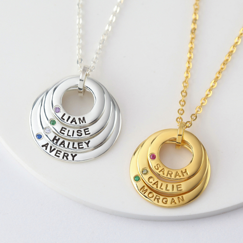 mom necklace birthstone, mom necklace with kids names, grandma jewelry