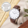Personalized Mens Watch, Engraved Watch Gift for Boyfriend Husband - Image 5