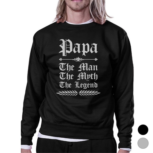 ess053__1.jpg Vintage Gothic Papa Mens/Unisex Fleece Sweatshirt