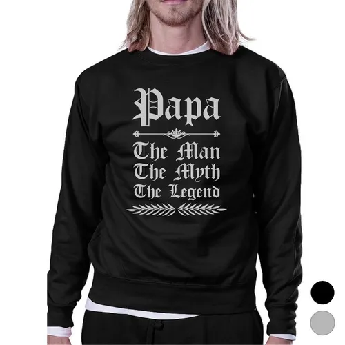 ess053__1.jpg Vintage Gothic Papa Mens/Unisex Fleece Sweatshirt